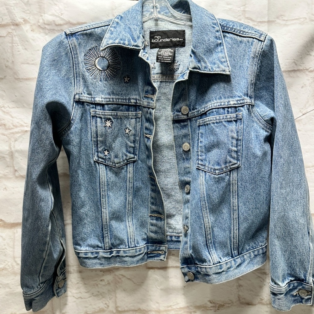 No boundaries girls denim jacket size 7/9‎
